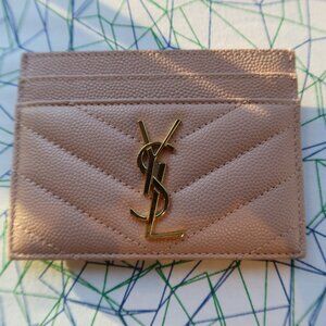 YSL Rose Pink Card Holder